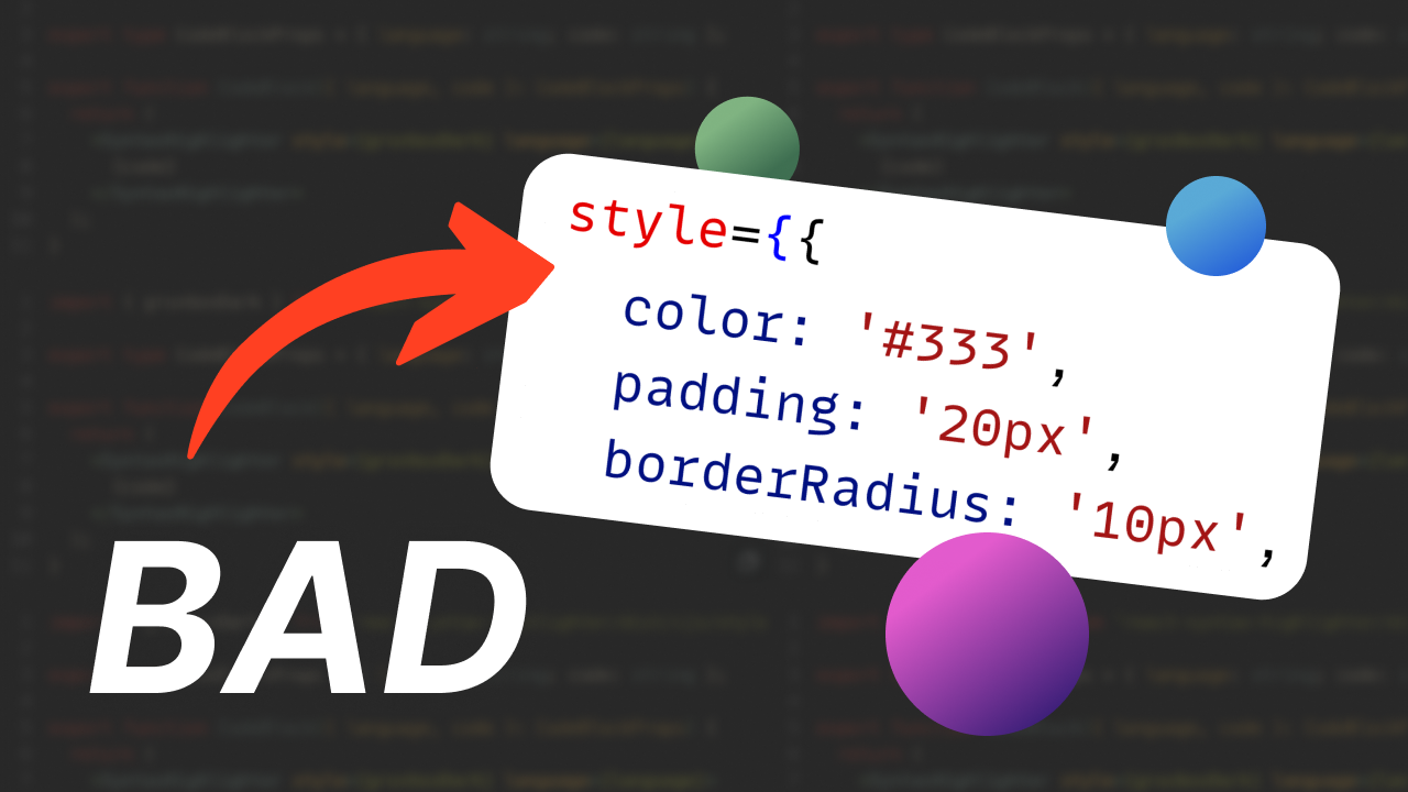 Stop Using 'style' in React 🤦